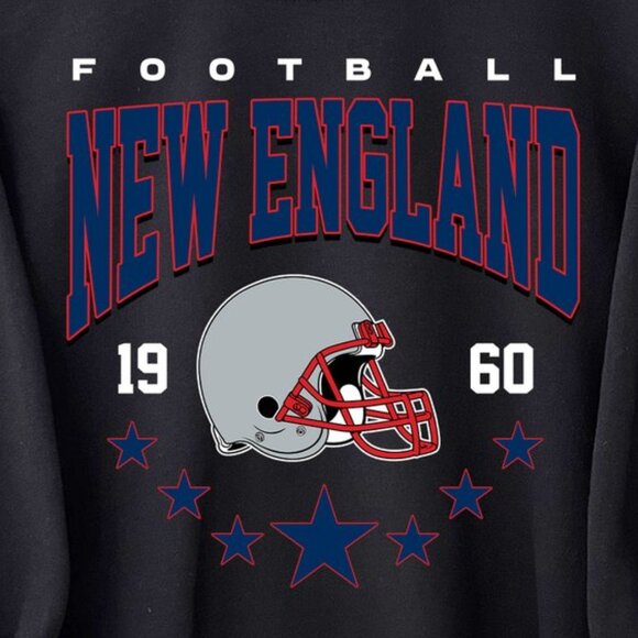New England Football Style Crewneck Sweatshirt 91 - Picture 2 of 5